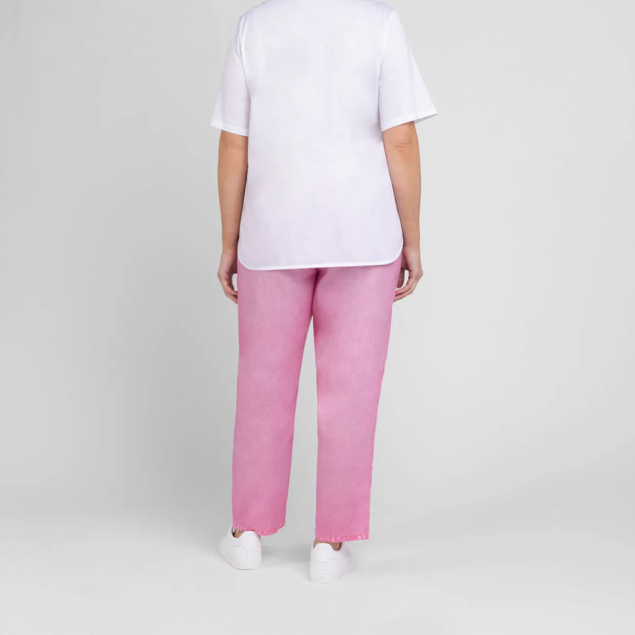 Clearance Marina Rinaldi Cotton Jersey T-Shirt White