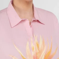 Online Marina Rinaldi Cotton Poplin Shirt Pink