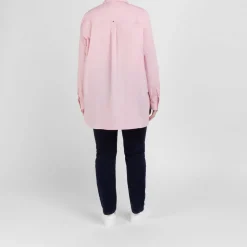 Online Marina Rinaldi Cotton Poplin Shirt Pink