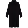 New Marina Rinaldi Double Face Wool Coat Black