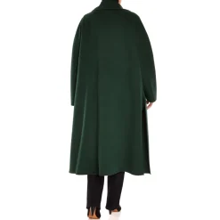 New Marina Rinaldi DOUBLE FACE WOOL COAT GREEN