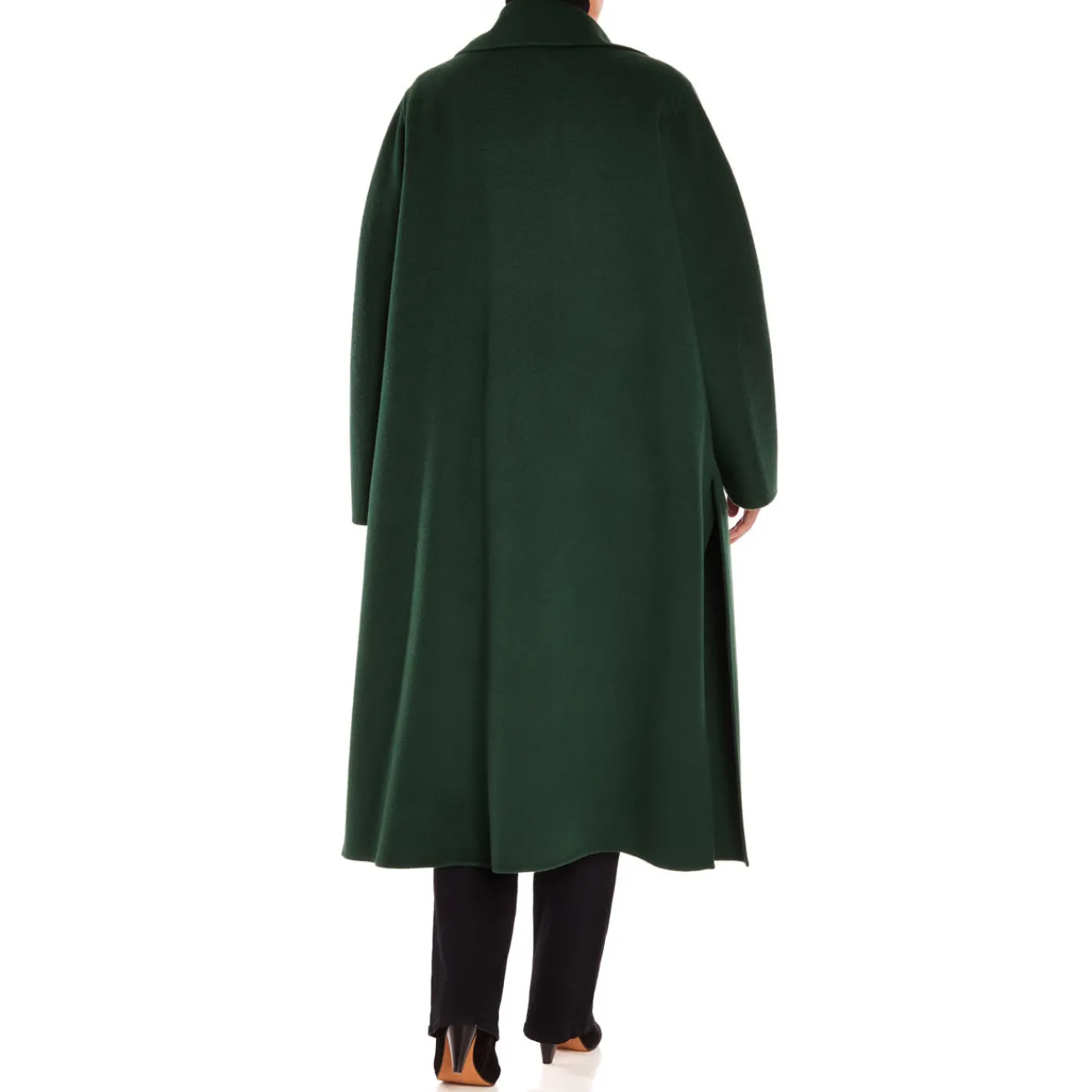 New Marina Rinaldi DOUBLE FACE WOOL COAT GREEN