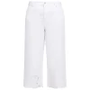 New Marina Rinaldi Embroidered Hem Jeans White