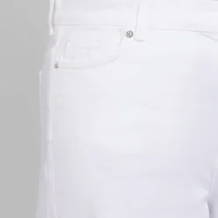 New Marina Rinaldi Embroidered Hem Jeans White