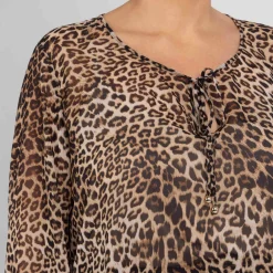 Outlet Marina Rinaldi Sport Marina Rinaldi Georgette Animal Print Tunic