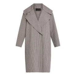 Clearance Marina Rinaldi Heritage Check Wool Coat