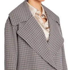 Clearance Marina Rinaldi Heritage Check Wool Coat