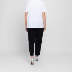 New Marina Rinaldi Jewel Collar T-Shirt White
