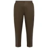 Fashion Marina Rinaldi Linen Cigarette Trousers Khaki Green