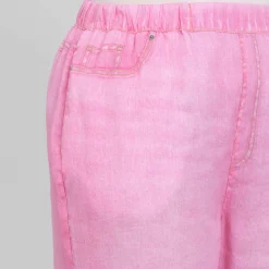 Discount Marina Rinaldi Lyocell Satin Trousers Rose Pink