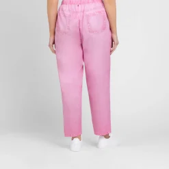 Discount Marina Rinaldi Lyocell Satin Trousers Rose Pink