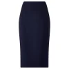 Sale Marina Rinaldi Elegante MARINA RINALDI NAVY PENCIL SKIRT