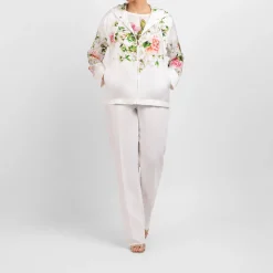 Sale Marina Rinaldi Pull on Triacetate Trouser White