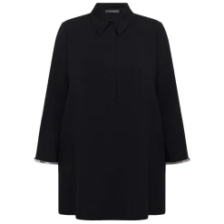 Clearance Marina Rinaldi Elegante Marina Rinaldi Rhinestone Cuff Tunic Black
