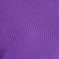 Clearance Marina Rinaldi RIBBED POLO NECK SWEATER VIOLET