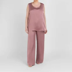 Online Marina Rinaldi Satin Top Dusty Pink
