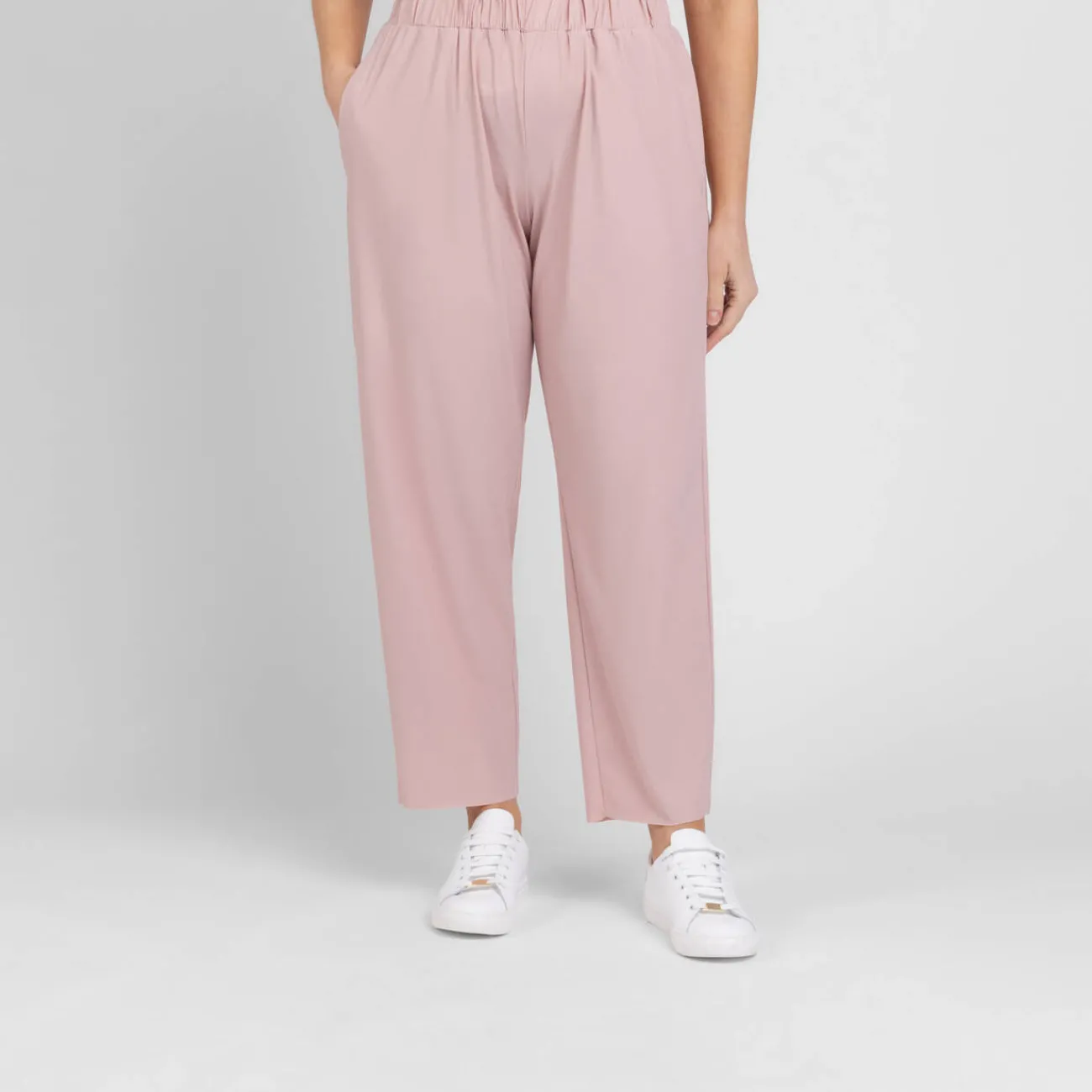Outlet Persona by Marina Rinaldi Marina Rinaldi Technical Jersey Pull On Trousers Pink