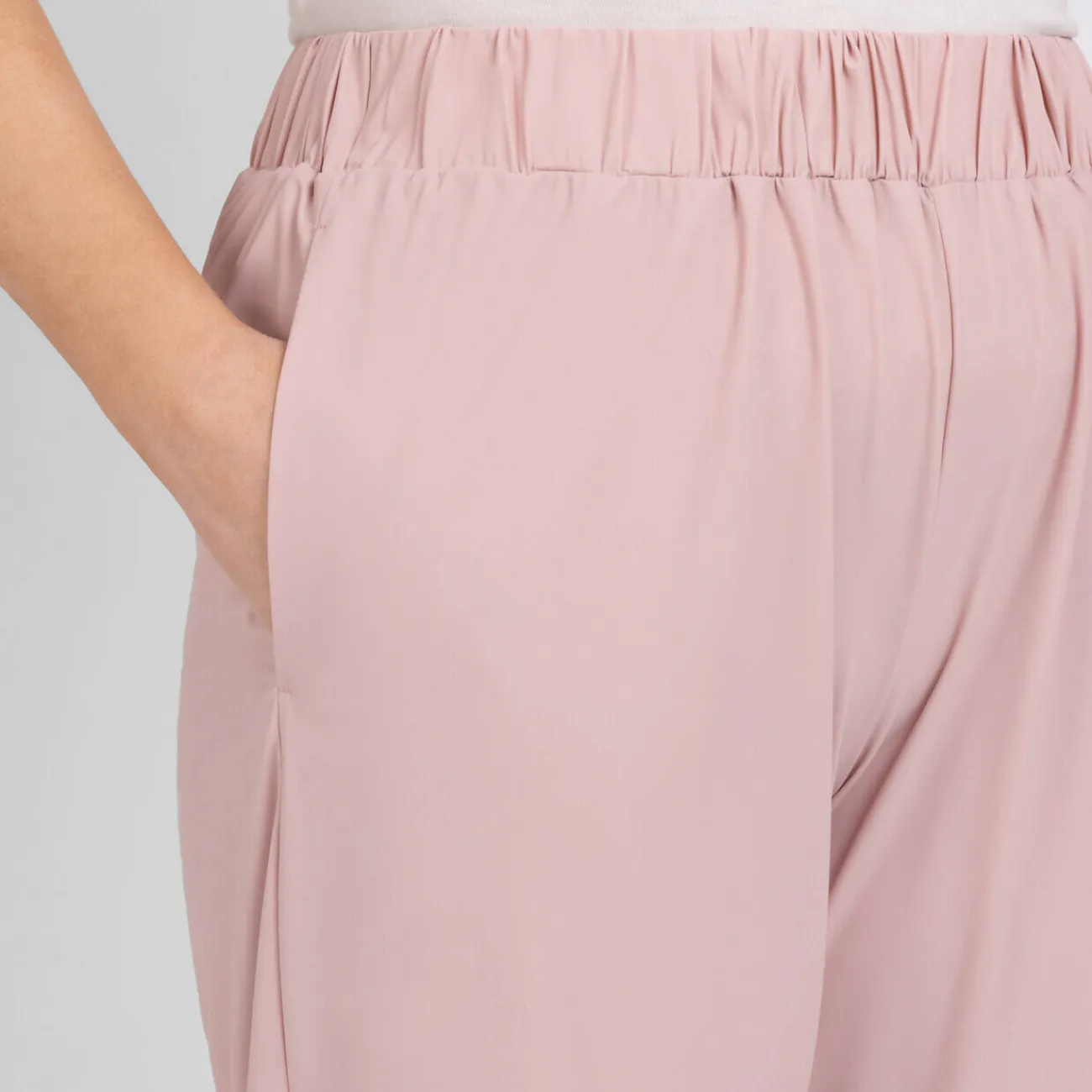 Outlet Persona by Marina Rinaldi Marina Rinaldi Technical Jersey Pull On Trousers Pink