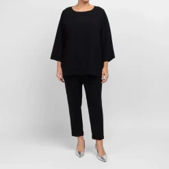 Sale Marina Rinaldi Triacetate Cady Tunic Black