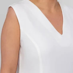 Outlet Marina Rinaldi Elegante Marina Rinaldi Triacetate Cady Top White Optional Sleeve