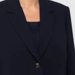 Discount Marina Rinaldi Triacetate Cady Jacket Navy