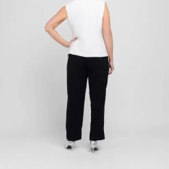 Outlet Marina Rinaldi Elegante Marina Rinaldi Triacetate Cady Top White Optional Sleeve