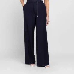 Clearance Marina Rinaldi Sport Marina Rinaldi Viscose Twill Trousers Navy