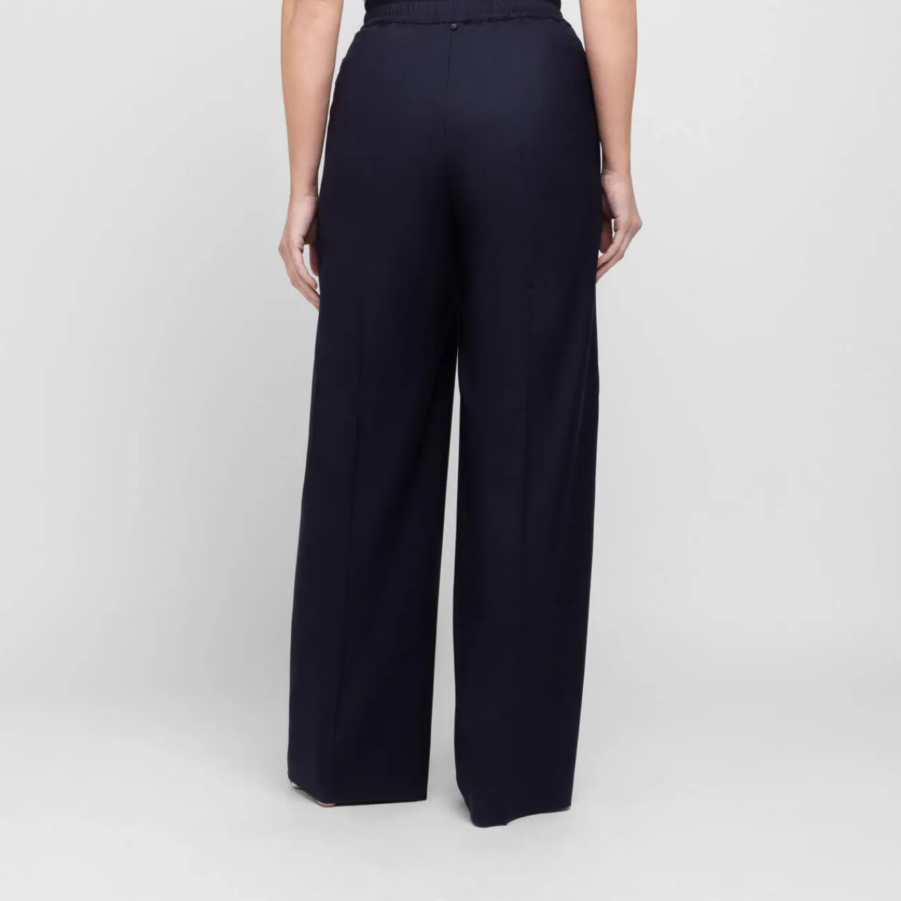 Clearance Marina Rinaldi Sport Marina Rinaldi Viscose Twill Trousers Navy