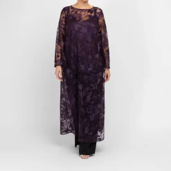 New Marina Rinaldi Elegante Marina Rinaldi Wide Leg Pull-On Satin Trousers Black