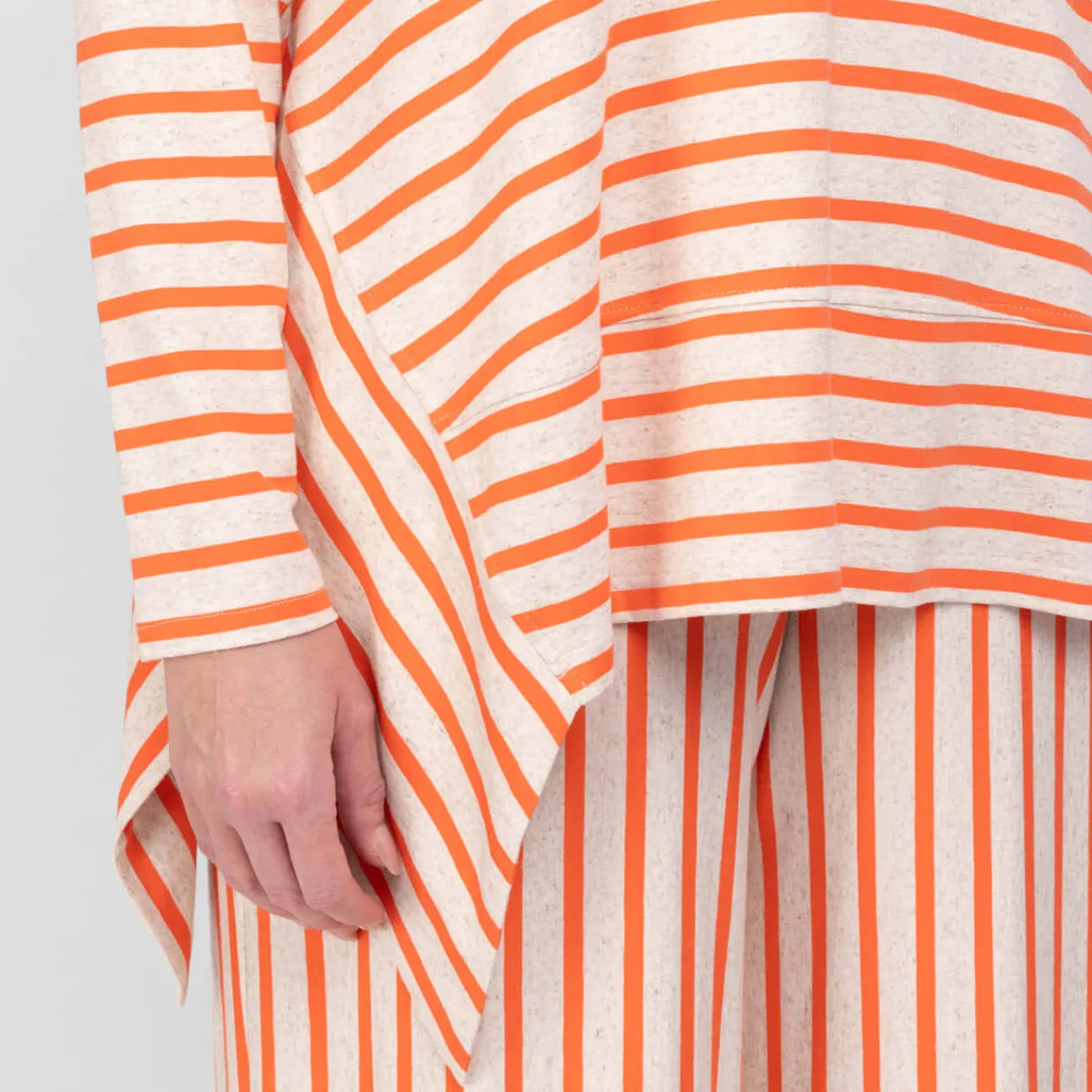 New Godske Noen Asymmetric Hem Tunic Coral