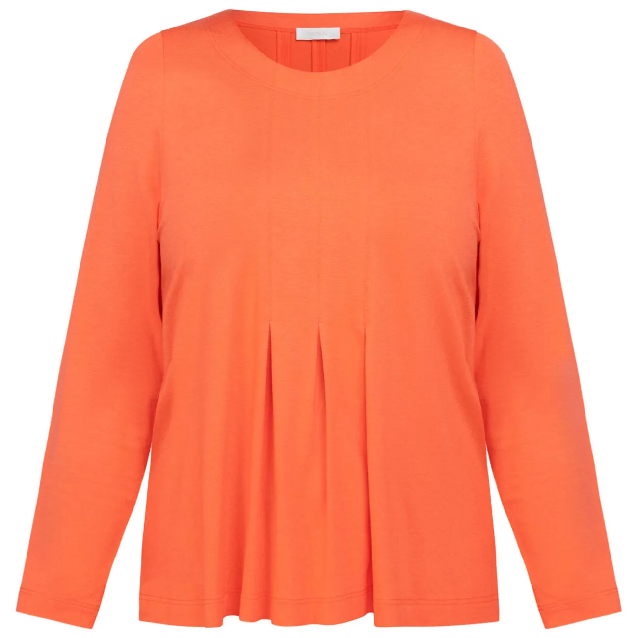 Clearance Godske Noen Jersey Pleated Top Coral