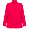 Clearance Godske Noen Jersey Roll-Neck Top Fuchsia