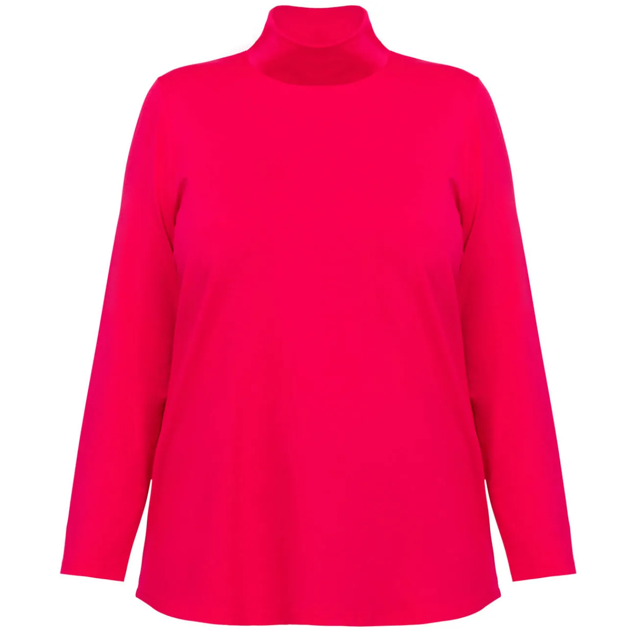 Clearance Godske Noen Jersey Roll-Neck Top Fuchsia