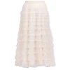 Hot Godske Noen Layered Tulle Frill Skirt Vanilla