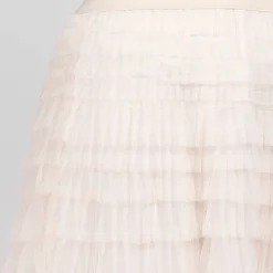 Hot Godske Noen Layered Tulle Frill Skirt Vanilla