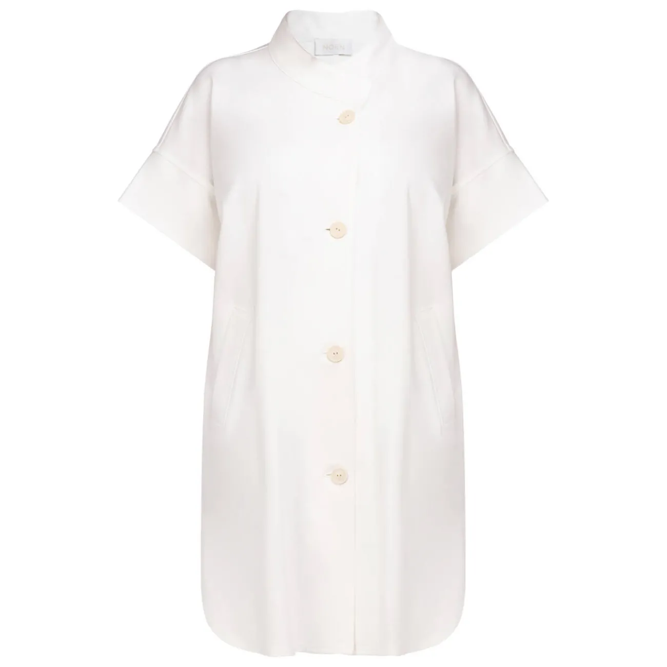 Outlet Godske Noen Long Short-Sleeved Jacket White