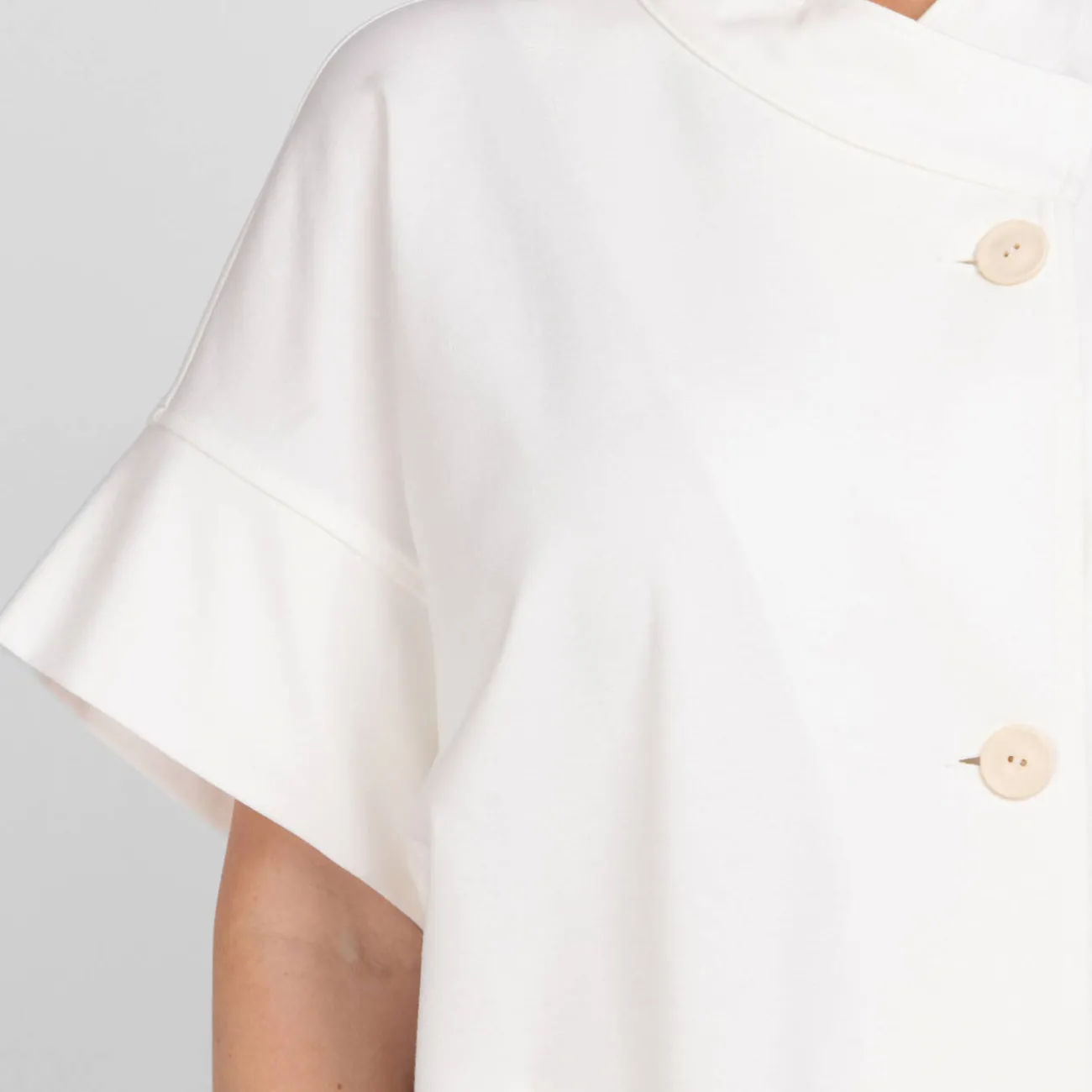 Outlet Godske Noen Long Short-Sleeved Jacket White