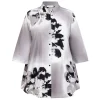 Best Godske Noen Poplin Printed Shirt Grey