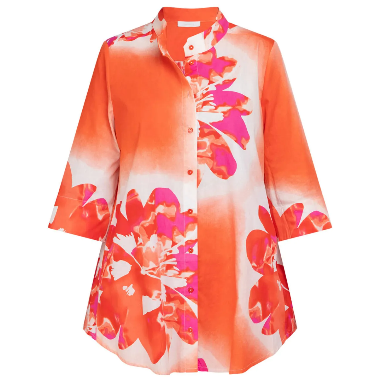 Fashion Godske Noen Poplin Printed Shirt Orange
