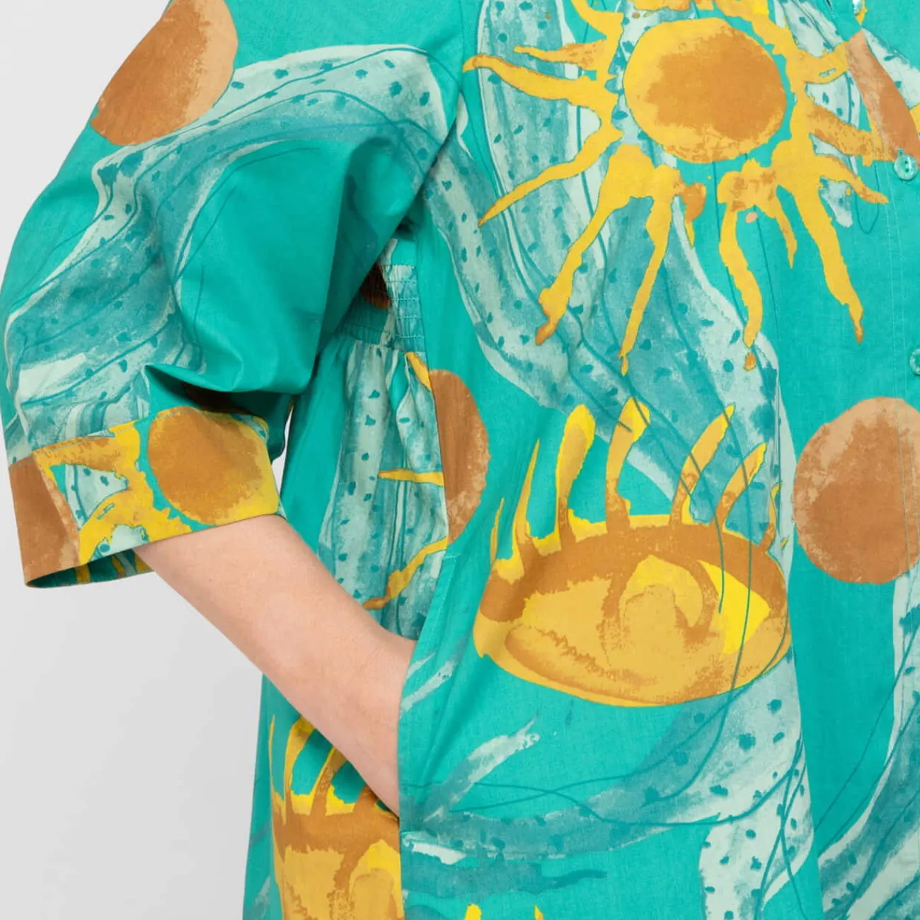 Clearance Godske Noen Poplin Shirt Green