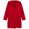 Outlet Persona by Marina Rinaldi Wool Blend Coat Red