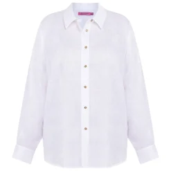 New Persona by Marina Rinaldi Linen Shirt White