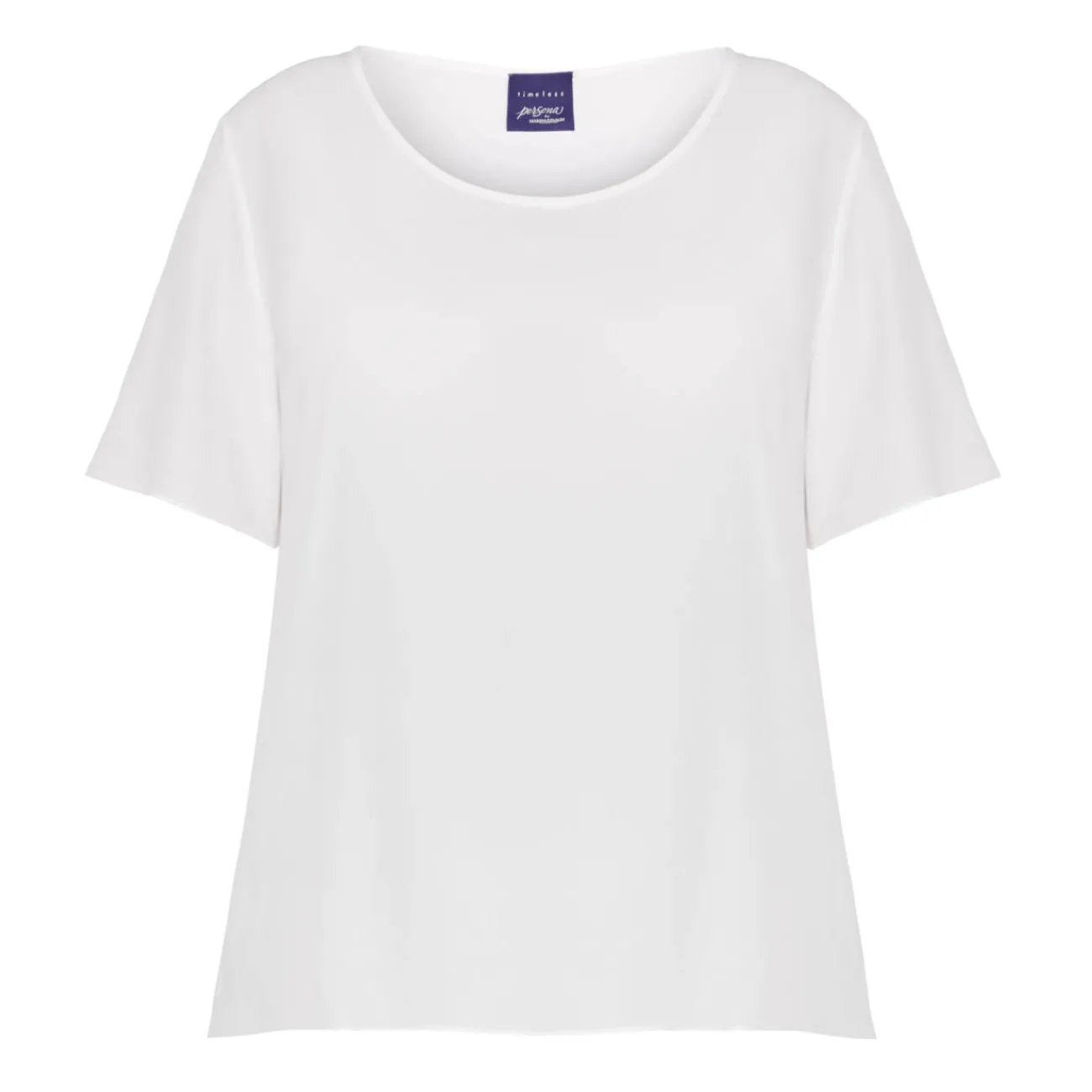 Sale Persona by Marina Rinaldi SILK ACETATE TOP WHITE