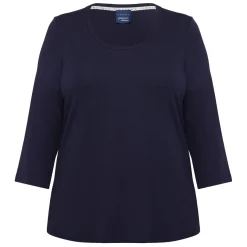 Best Persona Elegante Persona By Marina Rinaldi Viscose Jersey T-shirt Navy