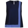 Clearance Persona by Marina Rinaldi Georgette Top Navy