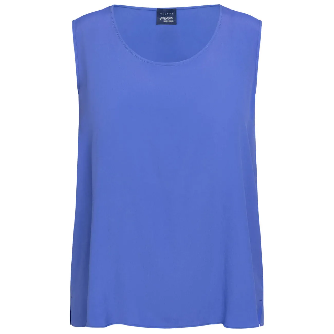 Clearance Persona by Marina Rinaldi Vest with Optional Sleeves Cornflower Blue