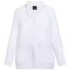 Online Persona by Marina Rinaldi Ribbed Cotton Cardigan White
