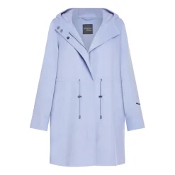 Outlet Persona by Marina Rinaldi HOODED COAT AZURE