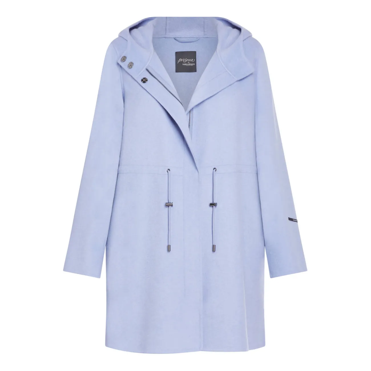 Outlet Persona by Marina Rinaldi HOODED COAT AZURE