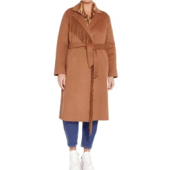 Fashion Persona by Marina Rinaldi WOOL BLEND FRINGE COAT